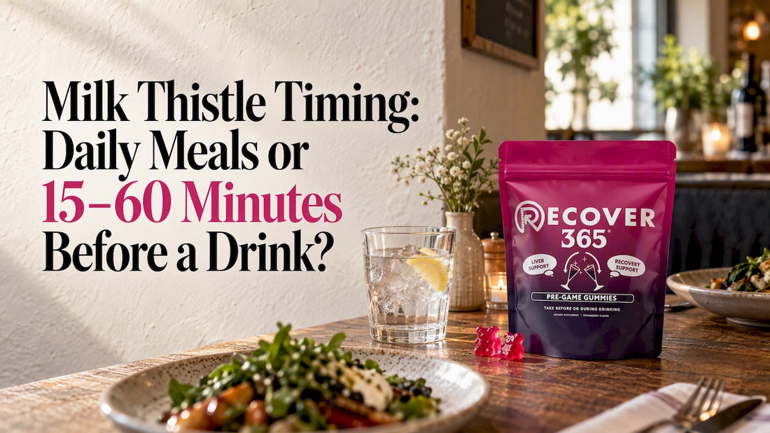 Recover 365 gummies beside a pre-drink meal