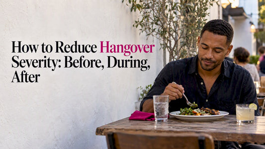 Eating slowly alongside a modest drink