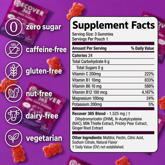 Recover 365 Pre-Game Gummies